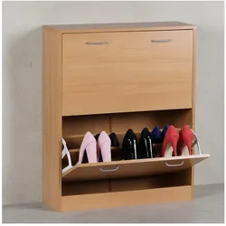 KADIMA DESIGN Schuhregal: 20 Paar Schuhe, Braun, 4 Schuhfächer, einfacher Aufbau, Spanplatte und Kunststoff.