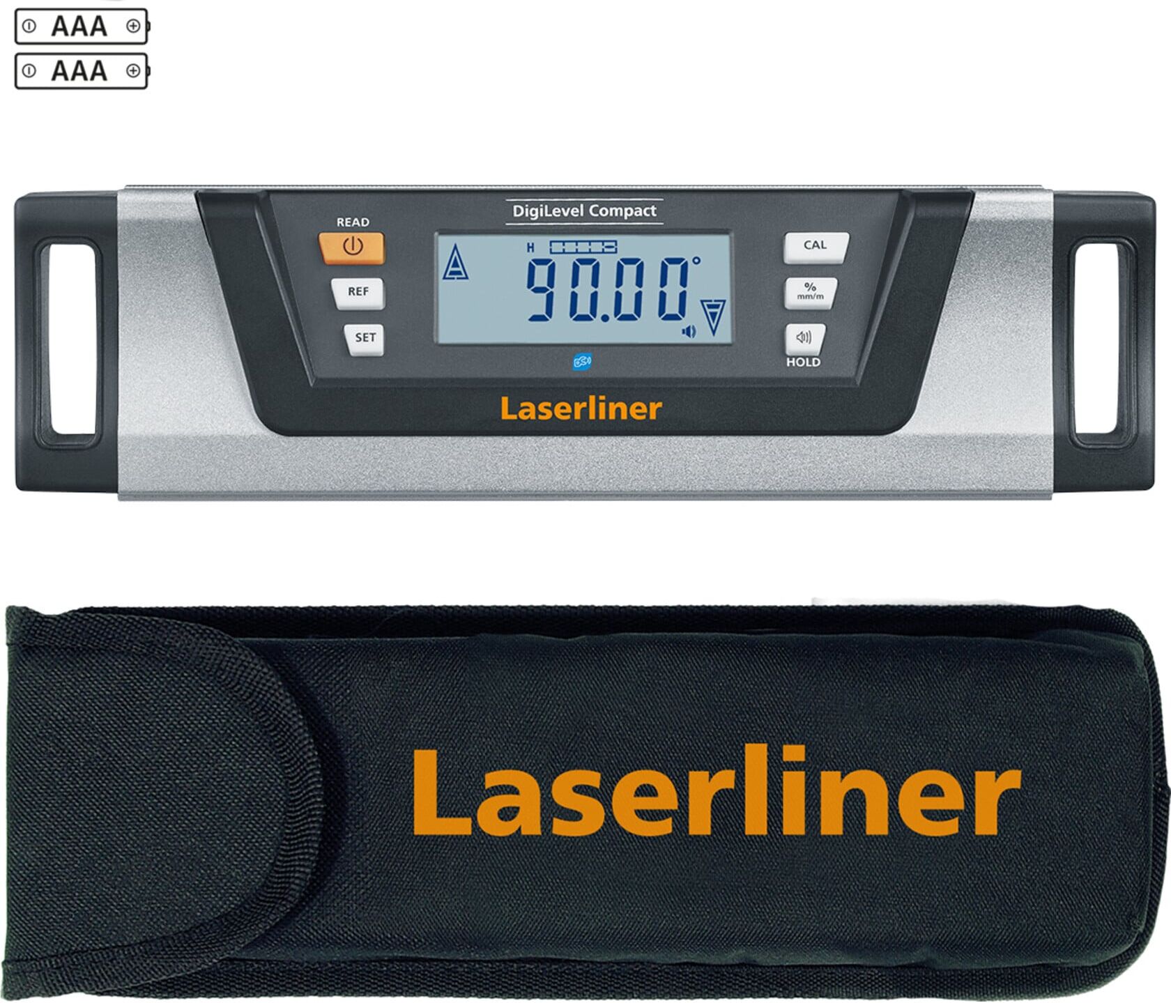 Laserliner DigiLevel Compact Elektronik Wasserwaage mit Digital Connection, 081.280A)
