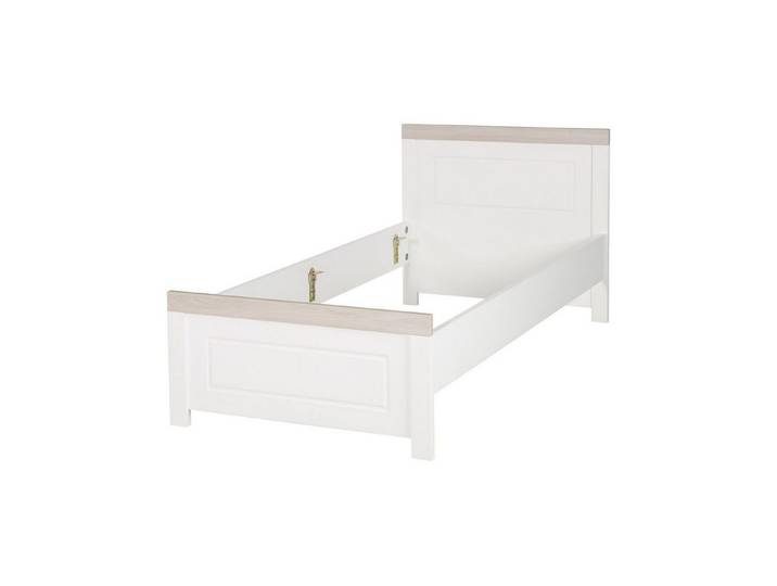 roba® Jugendbett Felicia, für Kinder- und Jugendzimmer, Dekor weiß & Holzelemente in 'Luna Elm'