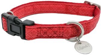 LOVEDI Lovedì Collare per Cani Majesty in Similpelle Rosso M