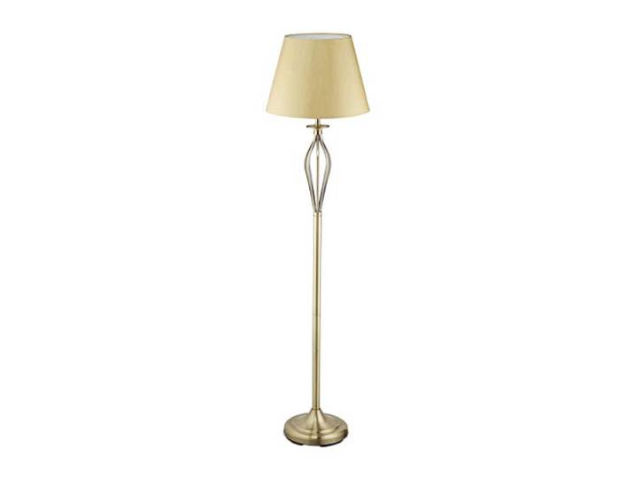 relaxdays 10028053_1100 Lampe Abat-Jour\, Debout\, Style Antique\, décoration\, Interrupteur\, Douille E27\, doré