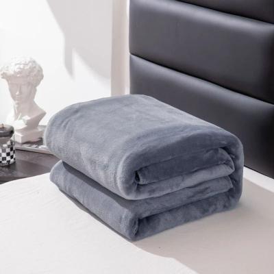Uplift Picks Minimalist Gray Flannel Blanket Soft Warm Lightweight Throw dark Gray 79x91 Inch