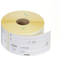 48x Lebensmittelrotationsetiketten,mehrfach verwendbar,leicht entfernbar,Weiß,100x50mm