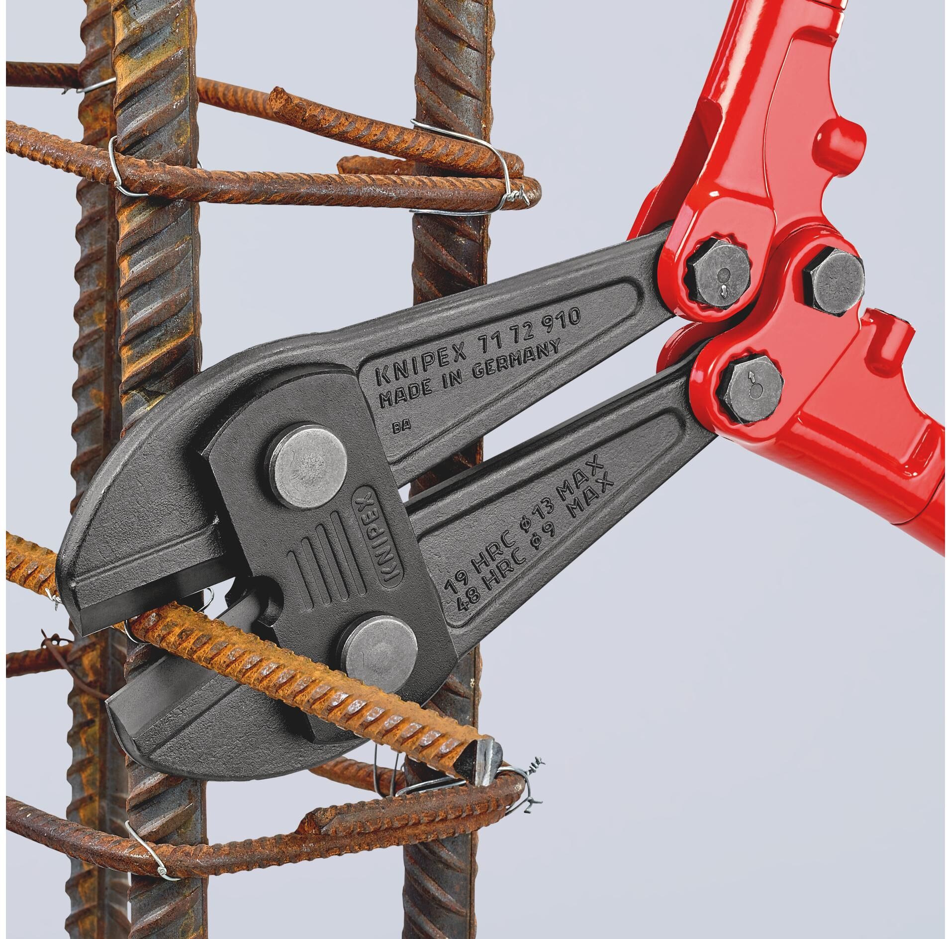 Bolzenschneider KNIPEX "Knipex Bolzenschneider 910 mm", rot (weiß, neutral), Schneidewerkzeuge, Bolzenschneider weiß, neutral Einheitsgröße