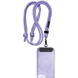 Hama 221558 Black Rock Smartphone Lanyard Flieder