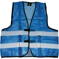 Korntex Unisex Mesh Vest Thessaloniki Warnschutz-Weste KXQ blue 5XL