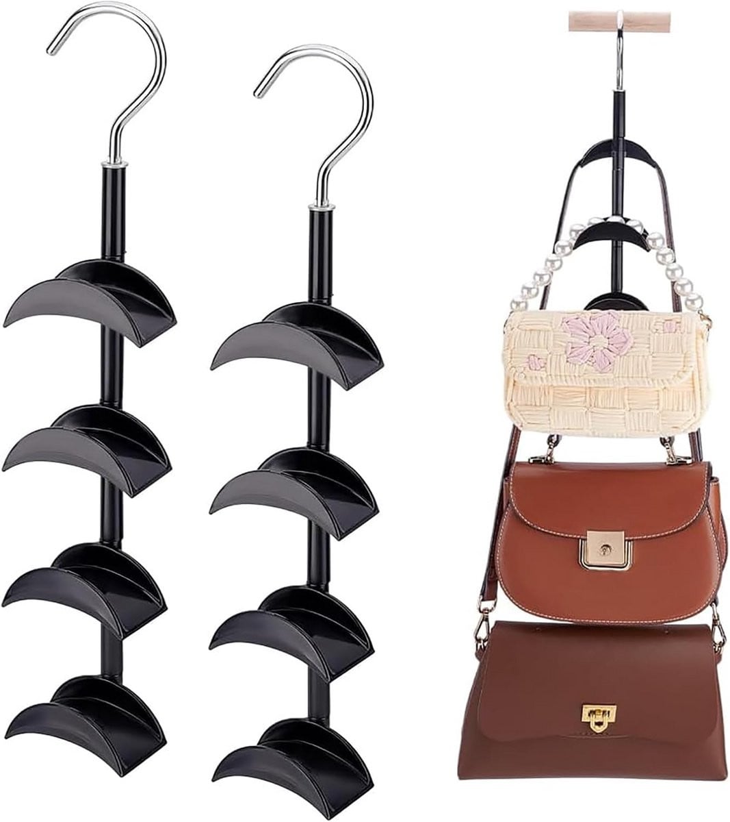 Opberghanger voor handtassen, sjaals en accessoires met 360 graden rotatie
