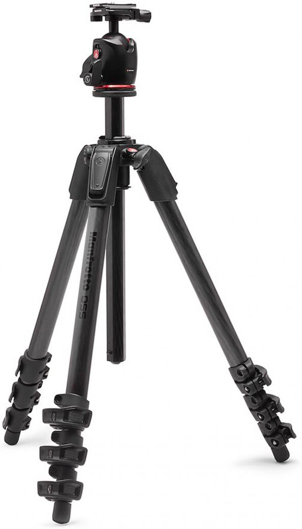 Manfrotto 055XPRO Carbon ARCA Kit Trépied avec rotule 4 sections