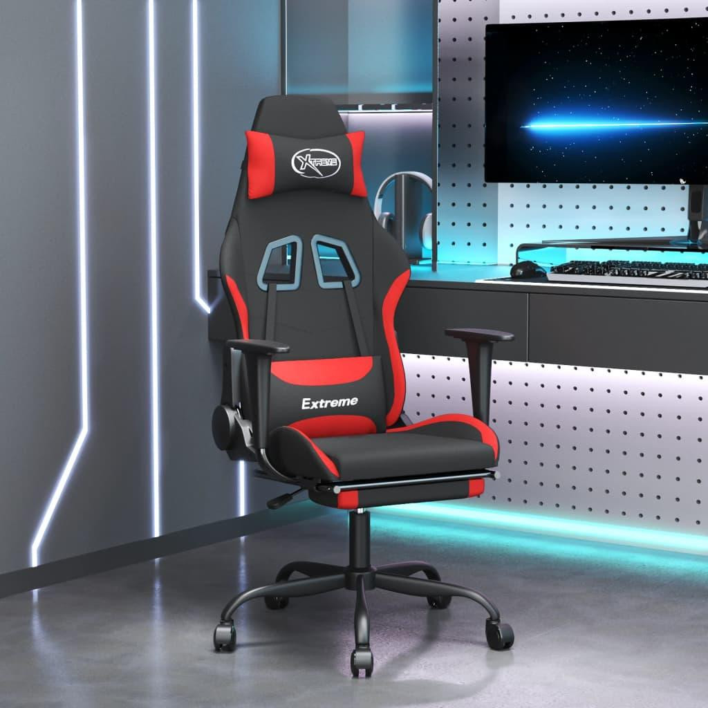 Shumee Gaming stoel voor volwassenen, zwart en rood