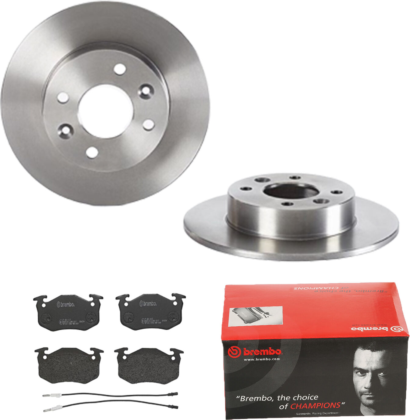 Brembo Bremsensatz, Scheibenbremse Bremsensatz-Vorderachse Ijdtidgev2 Vorderachse Voll 238mm 8mm Für Renault