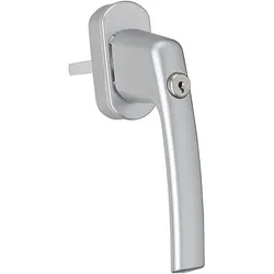 Maco, Fenstergriff, Fenstergriff TRESOR - Sperrzylinder, VK 7 x 35 mm, Alu silber lackiert
