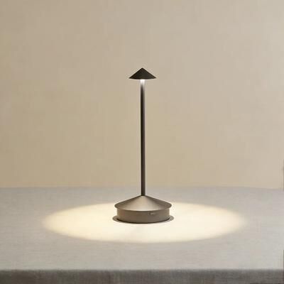 Inspired Living LumiTouch Cordless Table Lamp Rechargeable LED Touch Control Dimmable Table Lamp brown 2pcs