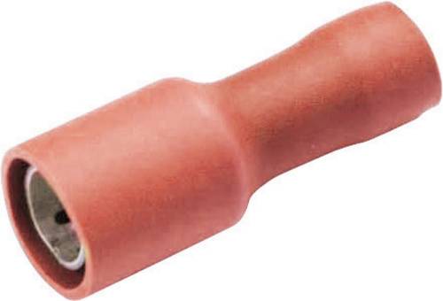 Vogt Verbindungstechnik 3915S Rundsteckhülse 0.50mm² 1mm² Stift-Ø: 4mm Vollisoliert Rot
