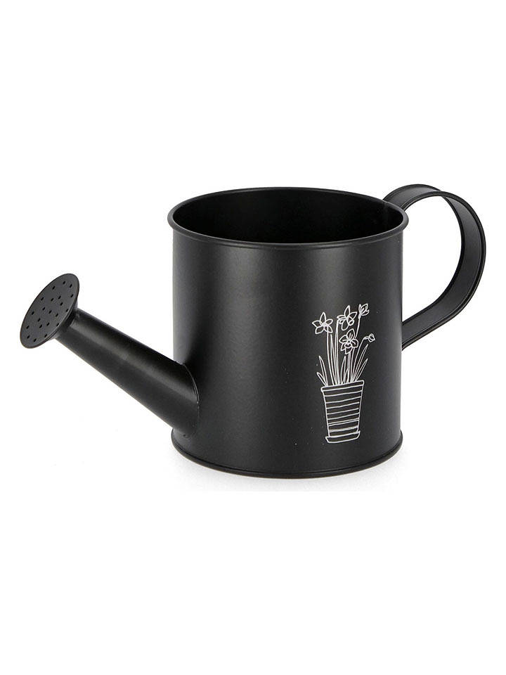 Bizzotto Gießkanne "Botany" in Schwarz - (H)12 x Ø 12 cm - onesize