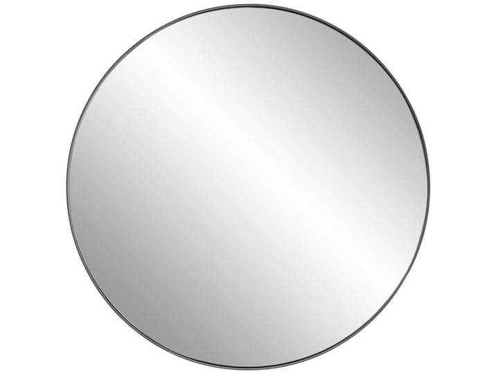 Xora Wandspiegel, Schwarz, Glas, rund, 60x60x3.5 cm, Bsci, Spiegel, Wandspiegel