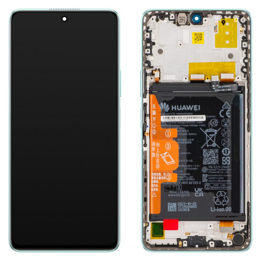 Huawei Display Unit fur nova 11i, with Battery, Mint Green (Display, Huawei Nova 11i) (70544132)