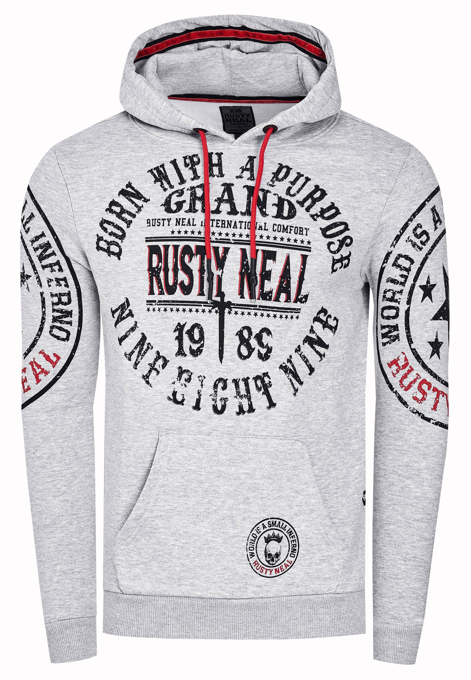Streetwear Kapuzen-Pullover mit Prints