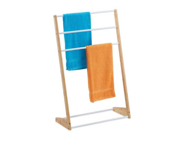 Relaxdays Stehender Handtuchhalter