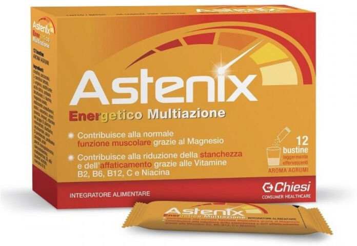 Chiesi Astenix Integratore Energetico Aroma Agrumi 12 Bustine