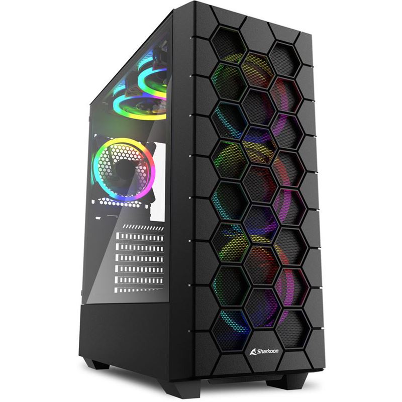 Sharkoon RGB Hex Midi Tower schwarz