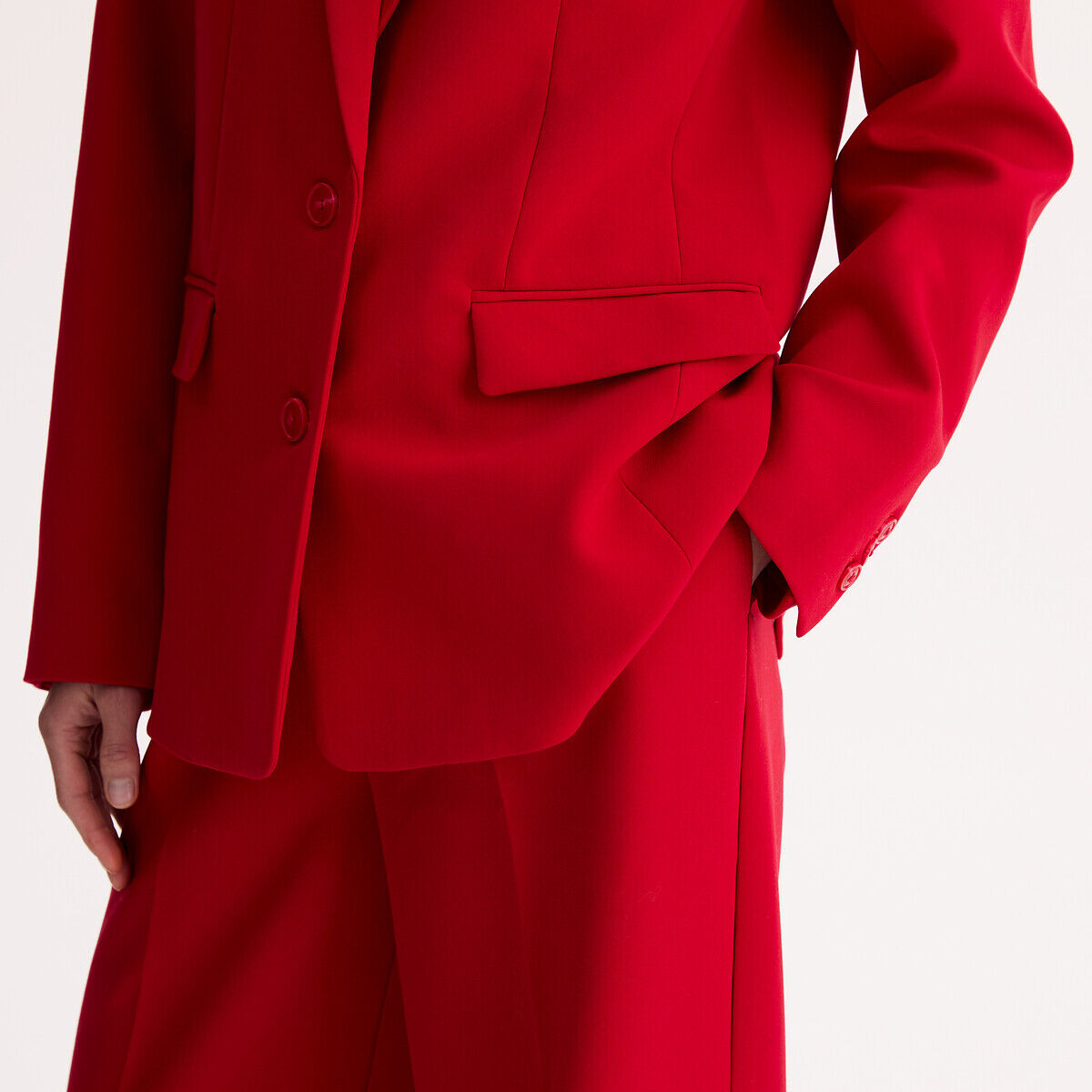 ANNE WEYBURN Blazer coupe droite fluide et stretch