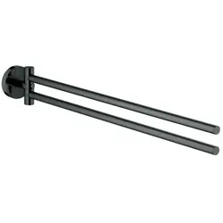 Grohe Essentials Handtuchhalter 40371A01 2-armig, schwenkbar, 43,9cm, hard graphite