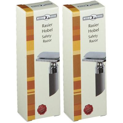 Rasierhobel titanfarben Golddachs 2x 2x1 St