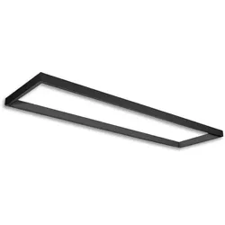 ISOLED NV-Leuchtenrahmen TRACK48 H50, innen 32 x 150cm, unbestückte Schiene, ohne IR-Panel / Akustik-Absorber, schwarz ISO-116878