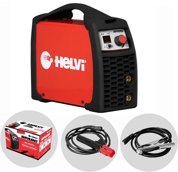 Helvi Sparc 120 - Inverter-Schweißgerät (MMA) + Kit, Gleichstrom (DC)
