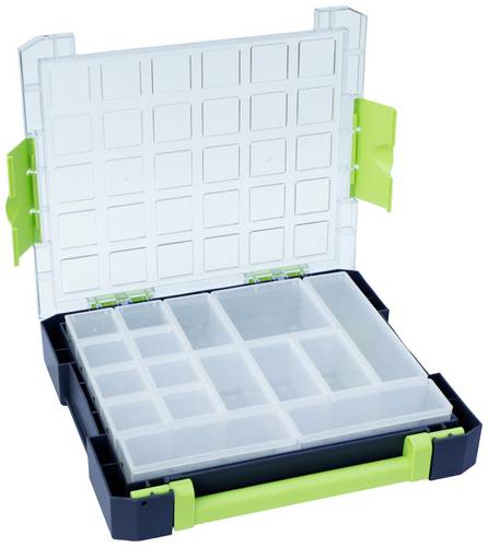 VISO Sortimentskasten (B x H x T) 370 x 70 x 325mm Anzahl Fächer: 16 variable Unterteilung Inhalt 1St.