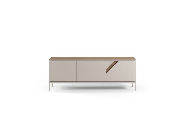 DALIA - Meuble TV 150cm en mélamine - Beige