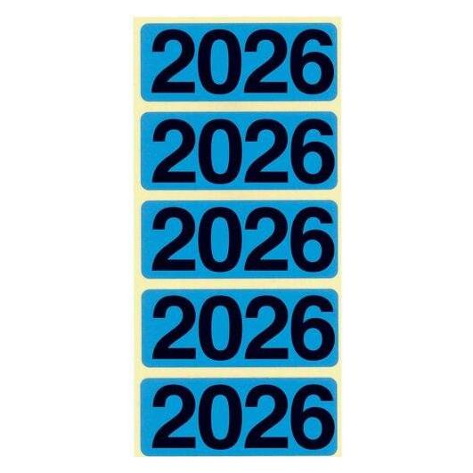 Bene Jahresetiketten 2026 Blau Haftend (92026)