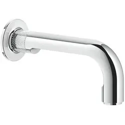 Gessi Inciso- Wannen-Wandauslauf mit einem 1/2-Anschlussstück, für separaten Mischer, Ausladung 190 mm, 58103031, Farbe: Chrom