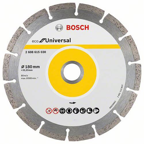 Bosch Accessories 2608615030 2608615030 Diamanttrennscheibe 180mm Beton, Ziegel, Kalkstein, Dachziegel