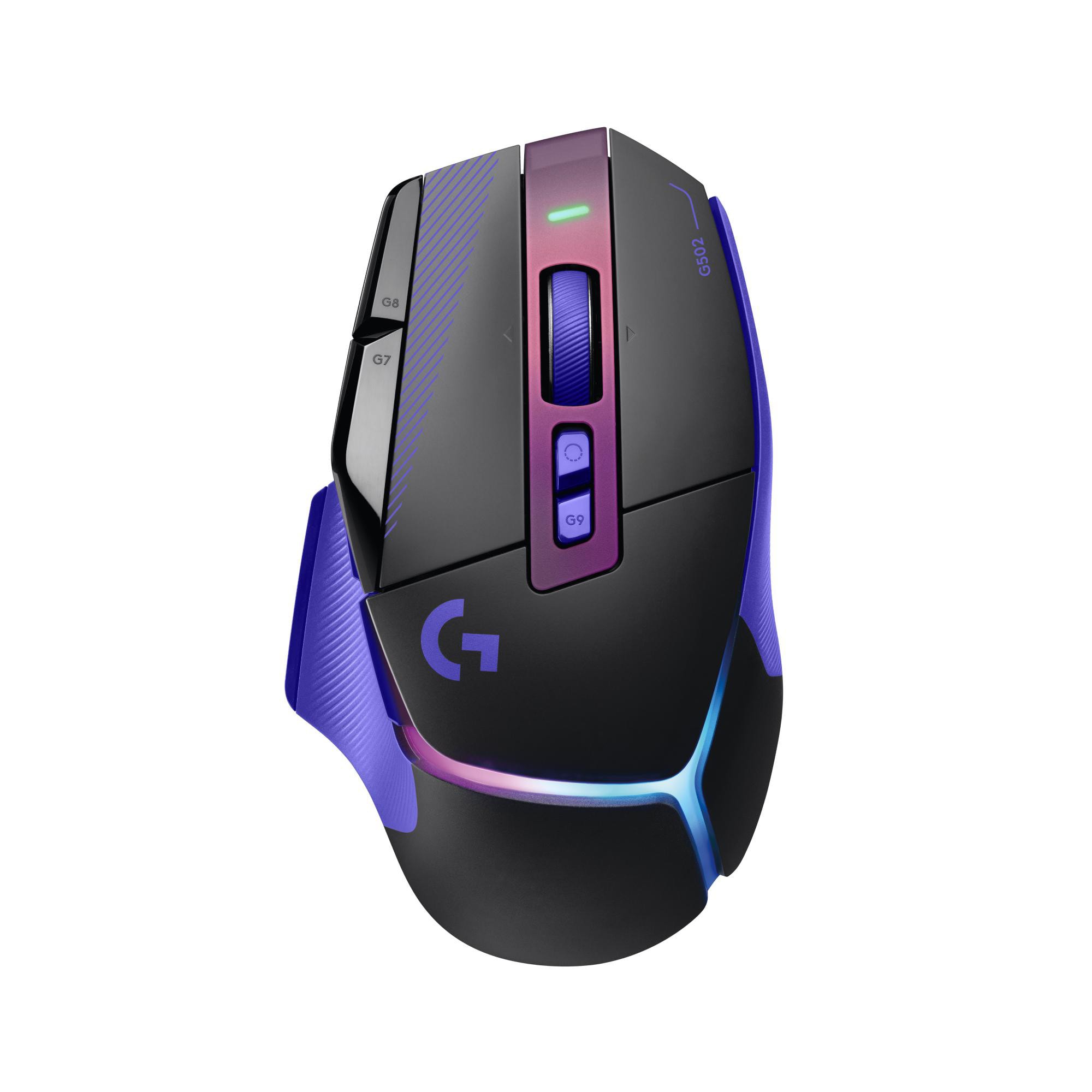 Logitech G G502 X PLUS LIGHTSPEED Dark Lilac Gaming Maus - Kabellose High-End Gaming-Maus mit HERO 44K Sensor und LIGHTFORCE Hybrid Switches