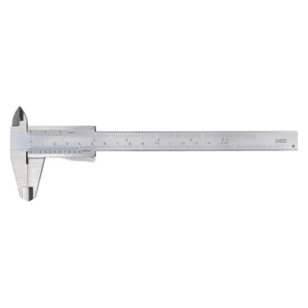 HP Autozubehör Taschenmessschieber DIN 862 150 mm mit Momentfeststellung eckig (15 cm) (851008)