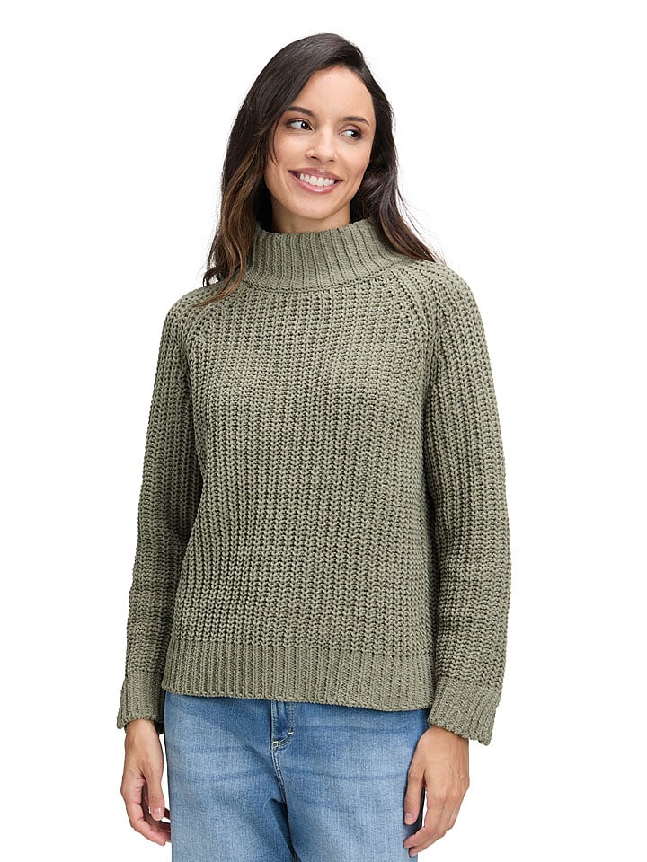 CARTOON Pullover in Khaki - 38