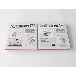 PerF-offset Plus, Perforierband mit Gegenband für den Offsetdruck, je 2 m P - für Papiere bis 110 g/cm2  | 12 Zähne pro Zoll