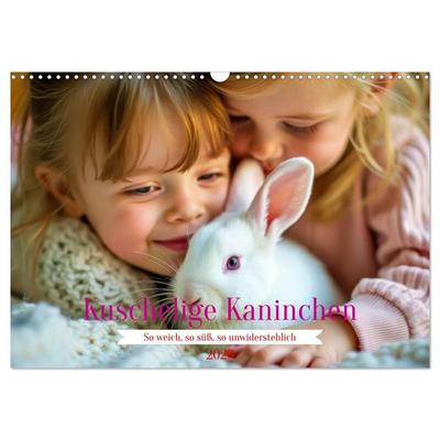 Kuschelige Kaninchen (Wandkalender 2026 DIN A3 quer), CALVENDO Monatskalender