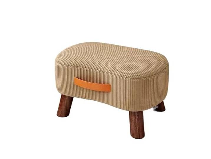 QAUUCP Fußhocker für Wohnzimmer Moderner, einfarbiger Pouf-Ottohocker Mit wasserdichten Fußpolstern, geeignet for Wohnzimmer und Schlafzimmer