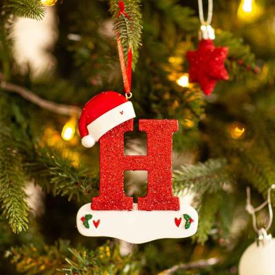 Discount Dollar Deals Christmas Tree Decoration Letter Pendant, DIY Xmas Holiday Acrylic, Ornament For Home Decor red8 1pcs