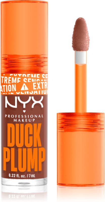 NYX Professional Makeup Duck Plump lip gloss with magnifying effect shade 07 Mocha Me Crazy 7 ml