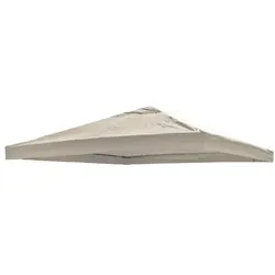 Lex Ersatzdach Pavillon universell Pavillon 3x3m wasserdicht Garten Party Luft-Luke beige : Beige