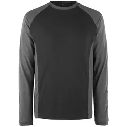 MASCOT Bielefeld Langarmshirt Schwarz / Dunkelanthrazit XS - 50568-959-0918-XS - Schwarz / Dunkelanthrazit