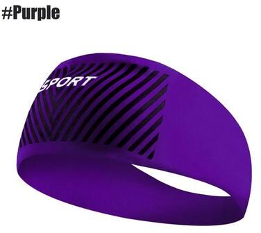 Uplifted Finds Absorbent Sports Sweatband Headband For Men And Women Yoga Cycling Running purple