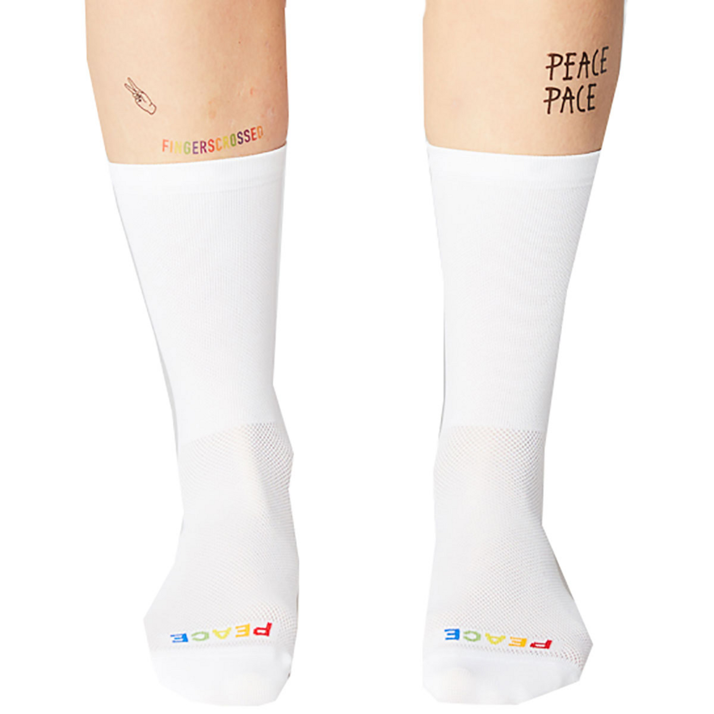 Fingerscrossed Rolling Harmony Fahrradsocken weiss Größe 39 Mountainbike | Rennrad Kompressionseffekt