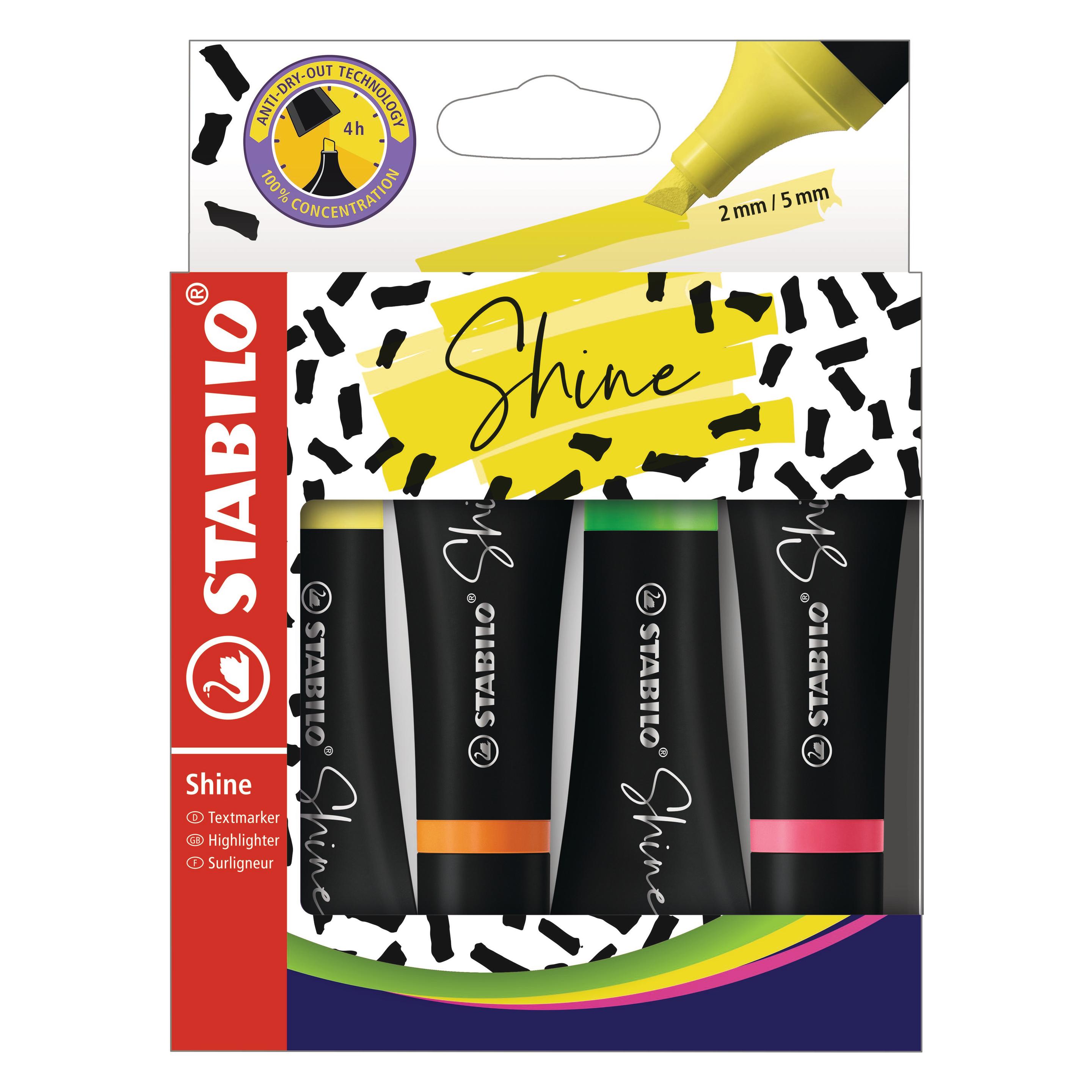 Stabilo Shine Textmarker (4x) (76/4)