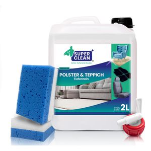 SuperClean Teppichreiniger Polster Tiefenrein, Konzentrat, reinigt und imprägniert, 2 Liter