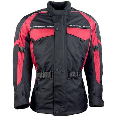 Motorradjacke ROLEFF "Reno" Gr. S, rot (rot, schwarz), Jacken, S, Obermaterial: 100% Polyester. Innenfutter: 100% Polyester, mit Protektoren, 4 Taschen, 3 Belüftungslöcher