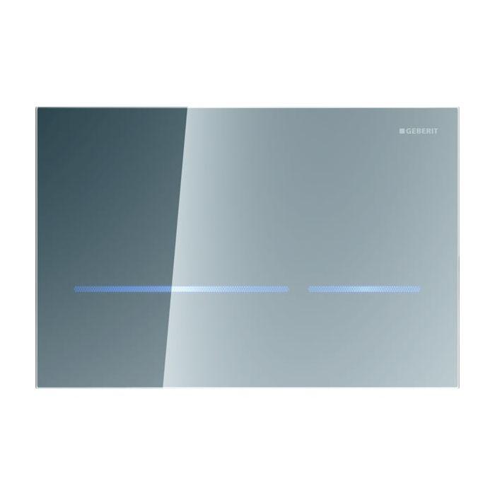 Geberit WC-Steuerung 116090SM6 Netzbetrieb, 2-Mengen-Spülung, Glas verspiegelt